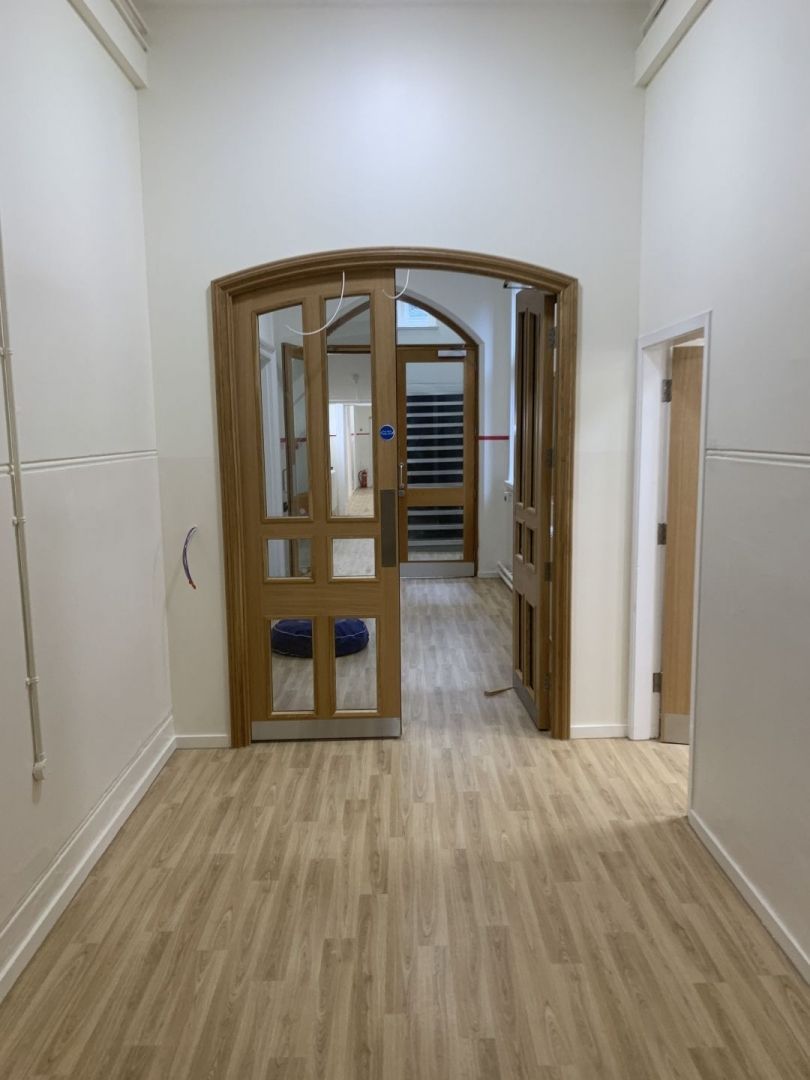 Corridor and doors Charterhouse School
